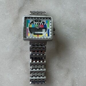 Authentic Dolce and Gabbana Multicolored Face Silver watch